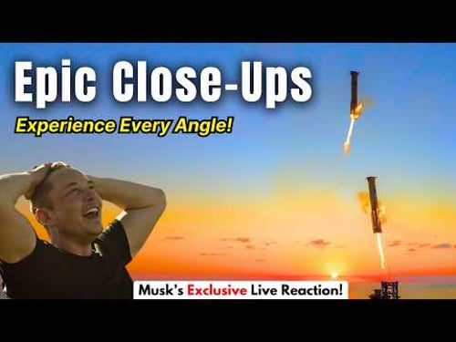 Starship Launch & Booster Catch: 4K Unseen Footages Super Cut!