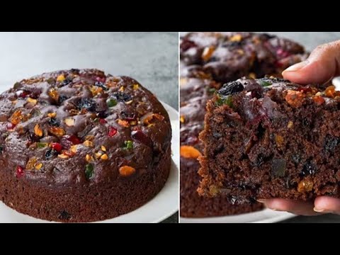 Christmas Special Chocolate Dry Fruit Cake |गेहूं के आटे से बनाए बहुत ही टेस्टी चॉकलेट केक.