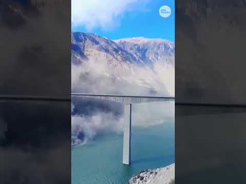 Watch the dramatic moment Hongqi bridge collapses in Sichuan, China