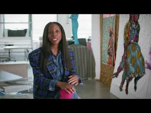 Artist Bisa Butler creates quilted portraits of African American life