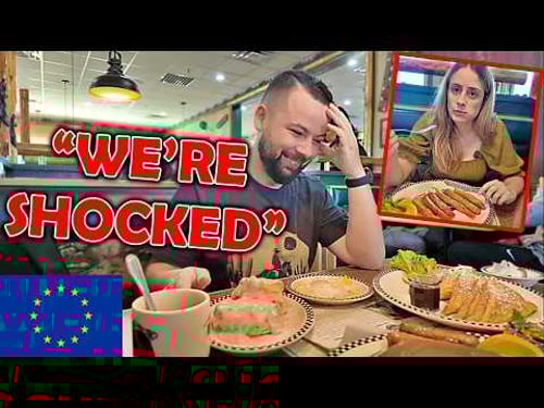 Europeans Try a Classic American Diner Breakfast for the First Time!