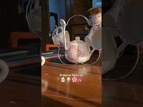 Polin tea for one #bridgerton #cottagecore #teatime