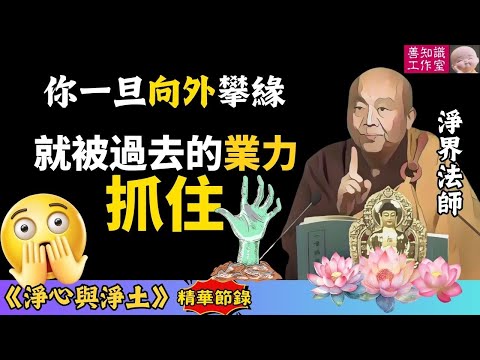 你一旦向外攀緣,就被過去的業力抓住!| 淨界法師 | 淨心與淨土 04