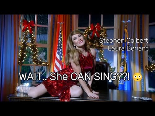 Melania SINGS Christmas 🎄 Songs to Colbert While Trump Takes Santa Calls 😂😂😂😂😂