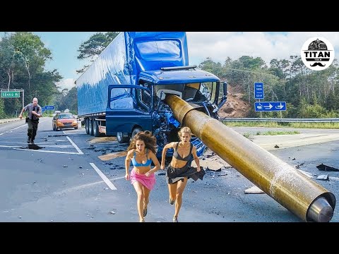 Dangerous Idiots Fastest Truck & Heavy Equipment Fails | Extreme Oversized Truck Transport #112