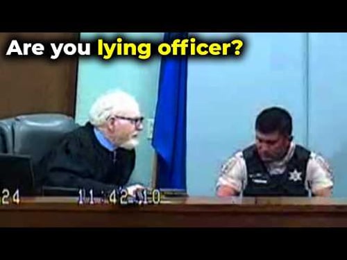When a Corrupt Cop Gets Called Out in Court!