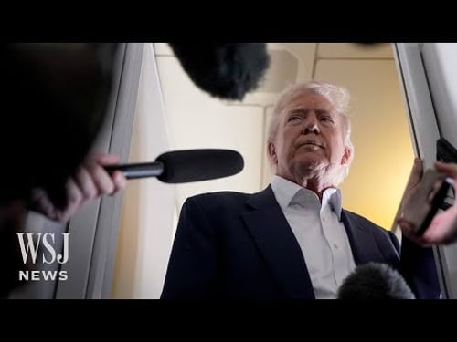 Trump: Won't Unilaterally Drop China Tariffs Without Something 'Substantial' | WSJ News