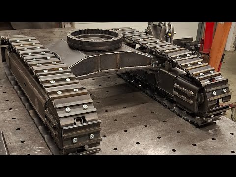 Budowa Volvo EC950F skala 1:6RC podwozie gąsienicowe how to build a Excavator crawler chassis part 7