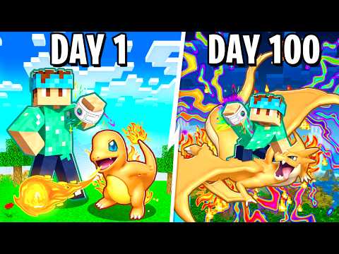 I Spent 100 DAYS In MEGA POKEMON ONLY Pixelmon! (Minecraft)