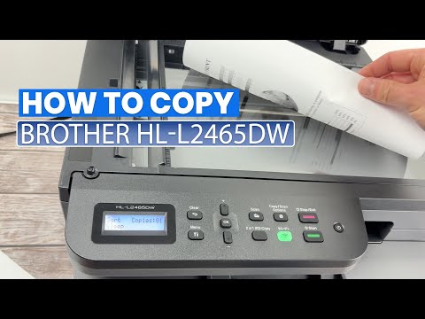 Brother HL-L2465DW : How to Make a Copy