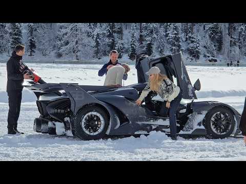 BUGATTI BOLIDE Drifting on a Frozen Lake… This Shouldn’t Be Possible 😳❄️