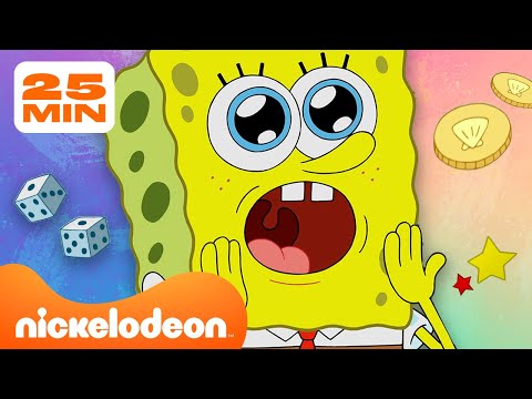 Губка Боб | Самые лучшие ИГРЫ в "Губка Боб"! 🎲 | 30-минутная подборка | Nickelodeon Cyrillic