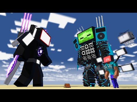 CRAFTING TITAN TVMAN (Nostalgia) - Enwai Minecraft Animation