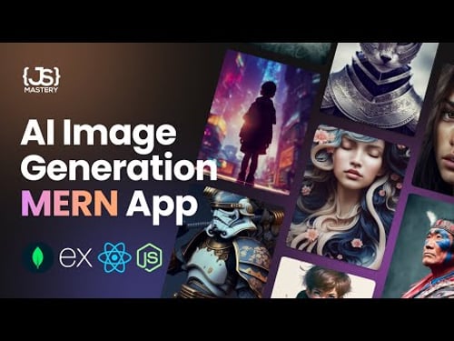 Build and Deploy a Full Stack MERN AI Image Generation App | Midjourney & DALL-E Clone