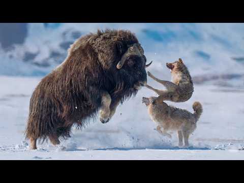 Wolves BREAK THEIR TEETH on it! The musk ox is a giant GOAT weighing 400 kg.
