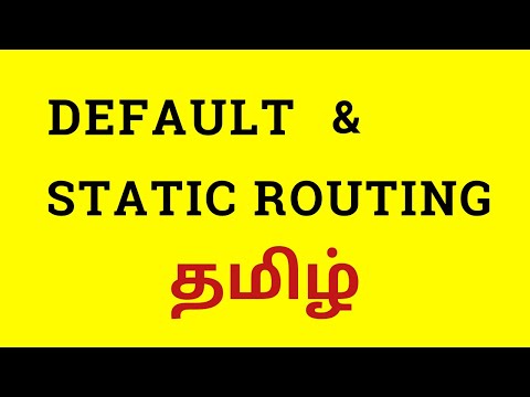 DEFAULT & STATIC ROUTING in TAMIL || Detailed Explanation & Practical Implementation || CCNA Tamil