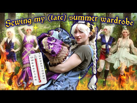 Can I sew my summer wardrobe out of MOSTLY SCRAPS? ☀️ (I managed to make a lot of stuff)