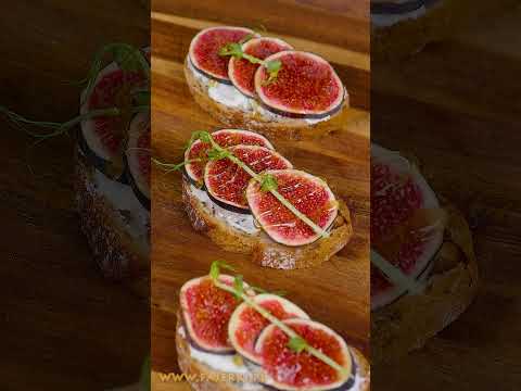 Top Mini Canapes with figs. Appetizer recipes #snack #recipeoftheday #recipeideas #fingerfood