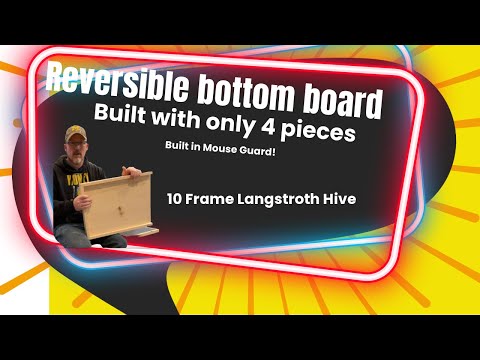 How to build a beehive bottom board
