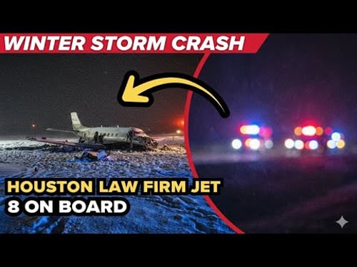 Houston Law Firm's Private Jet CRASHES in Winter Storm Fern - The Tragic Irony No One Saw Coming