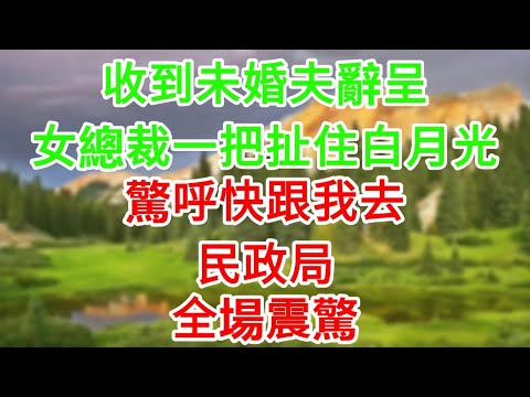 收到未婚夫的辭呈,女總裁一把扯住白月光:‘趕緊跟我去民政局!’#為人處世#生活經驗#情感故事#故事#小說#戀愛#情感#婚姻