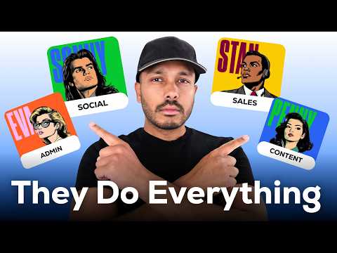 I Hired 6 AI Employees to Run My Entire Business with Marblism