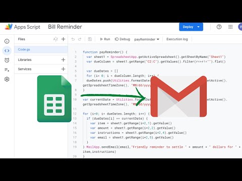 How to Send Email Reminders when your Bills are Due on Google Sheet