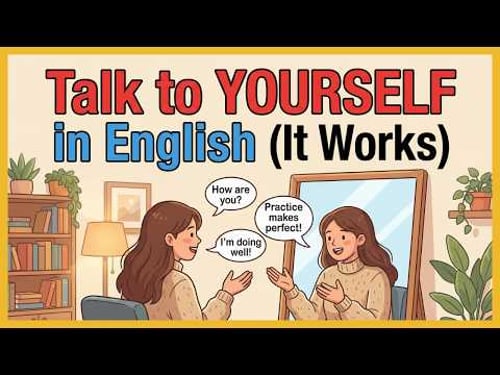 How to Talk to Yourself All Day in English | Improve Fluency Fast | Easy English Podcast