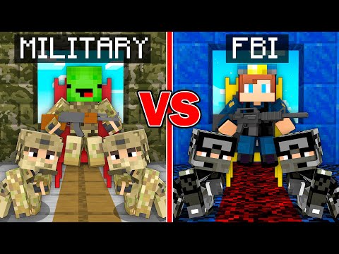 Mikey MILITARY vs JJ FBI King Survival Battle in Minecraft (Maizen)