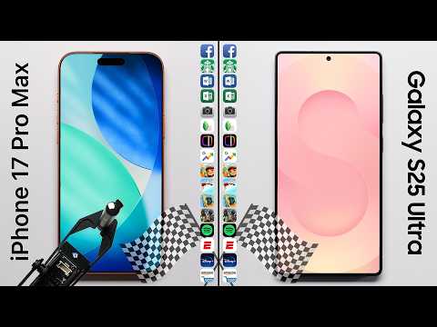 iPhone 17 Pro Max vs. Galaxy S25 Ultra Speed Test