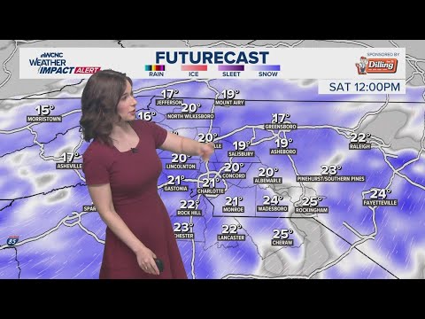 8:15 a.m. winter storm update || Snow totals increasing in Charlotte