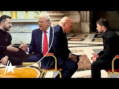 Donald Trump & Volodymyr Zelensky REUNITE At Pope's Funeral After Oval Office CLASH