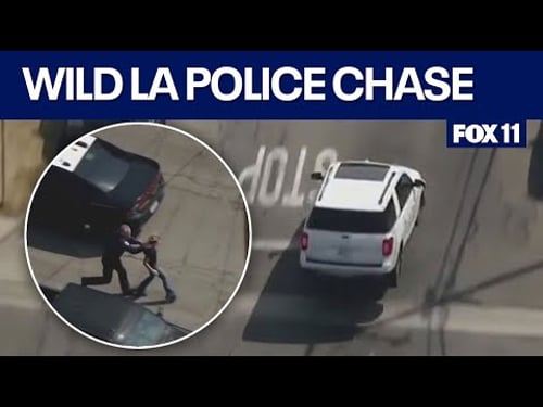 Police pursuit underway in Orange County