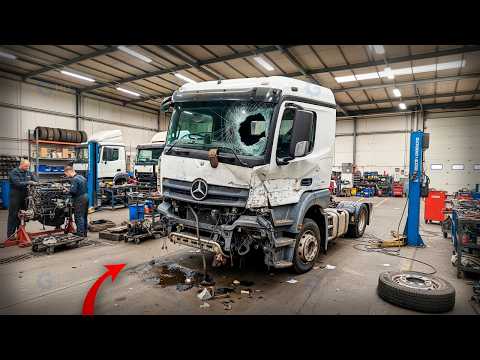 Man Rebuilds a WRECKED Mercedes-Benz Actros to PERFECTION |Full Build by @Sebastian Jedrzejczyk