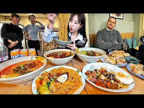 Hungarian Driver's Recommended Street Food! Ate 10 Servings in Budapest Ramen & Dumplings Mukbang
