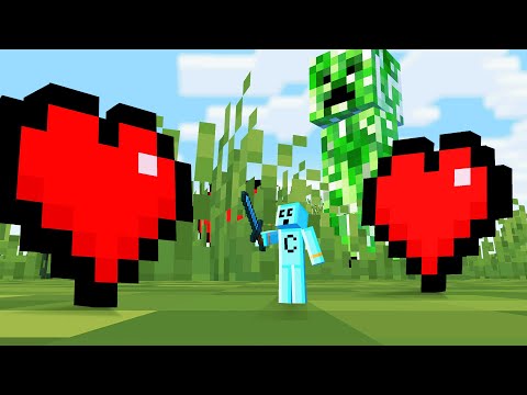 Minecraft but My Hearts = World Size