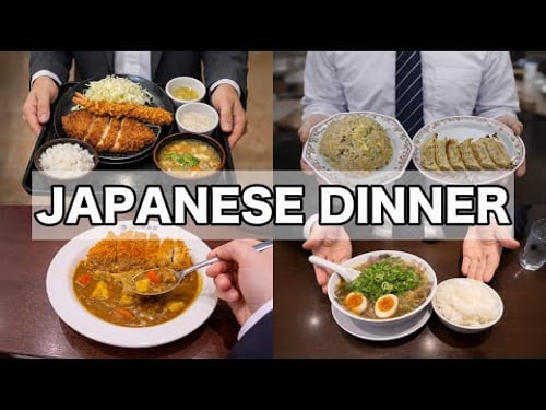 The Dinner of Japanese Salaryman (POV) | Matsunoya | Gyoza no Ohsho | CoCo Ichibanya | Rairai-Tei