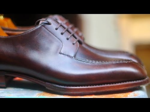 Making Derby Shoes from Hand-Dyed Leather