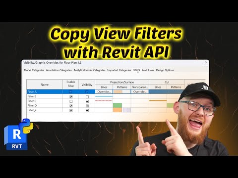 Revit API Tutorial: How to Copy View Filters Across Views with Python.
