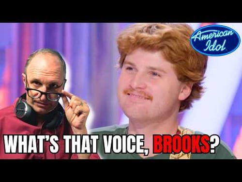 BROOKS ROSSER - American Idol Audition - Vocal Coach Analysis #americanidol #vocalcoachreacts