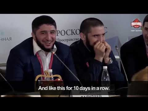 Islam Makhachev Press Conference With Abdulrashid Sadulaev