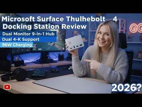 Microsoft Surface Thunderbolt 4 Docking Station Dual 4K Support 96W Charging