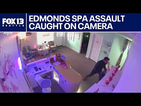 Bodycam and surveillance footage reveal chaos during Edmonds, WA spa assault | FOX 13 Seattle