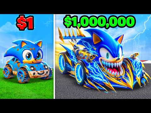$1 To $1,000,000 GOD SONIC CAR In GTA 5!
