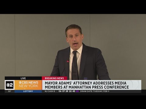 NYC Mayor Eric Adams' attorney addresses DOJ recommendation to drop charges | Full news conference
