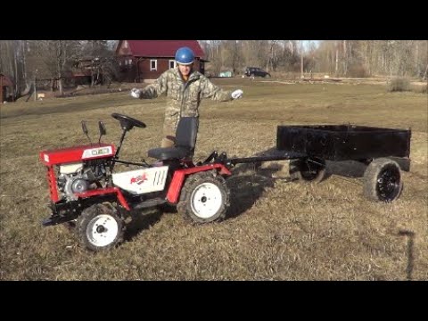 Агромаш МТ 110 Приключения начинаются! .... аааААА! Деревня.