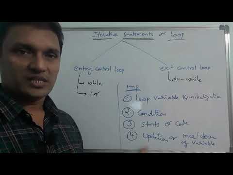 Iterative statements in c | Looping Statements in C | C Programming | By Sudhakar Bogam | in telugu