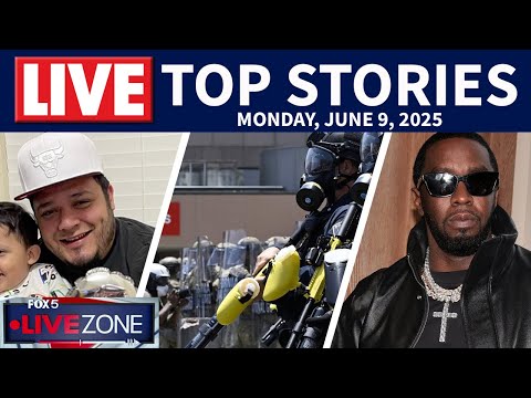 LIVE COVERAGE: ICE protests continue, Abrego Garcia returns to US, Diddy trial latest & more | FOX 5