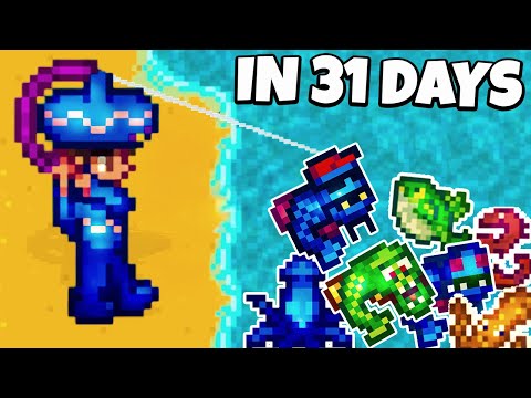 Is It Possible To Catch Every Fish In Stardew Valley In ONLY 31 Days?