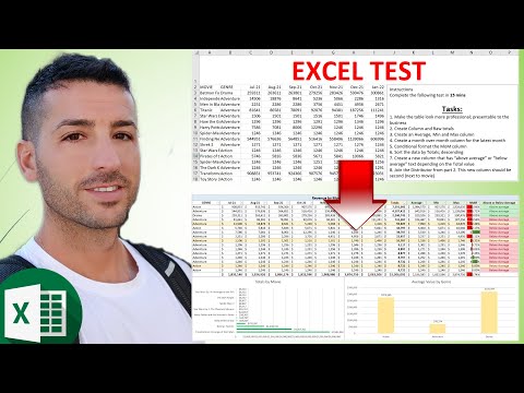 Data Analyst EXCEL Interview Test Example - Prepare for your EXCEL Test - 2022